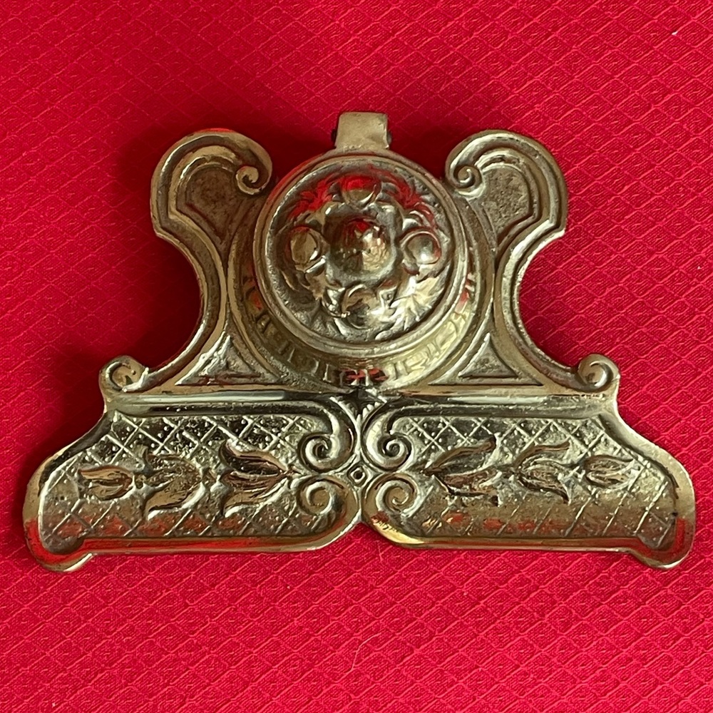 ✍️ Rare Antique Brass Inkwell w/Pen Rest From Early 1900,s. Made in Japan. ✍️ - Picture 11 of 15